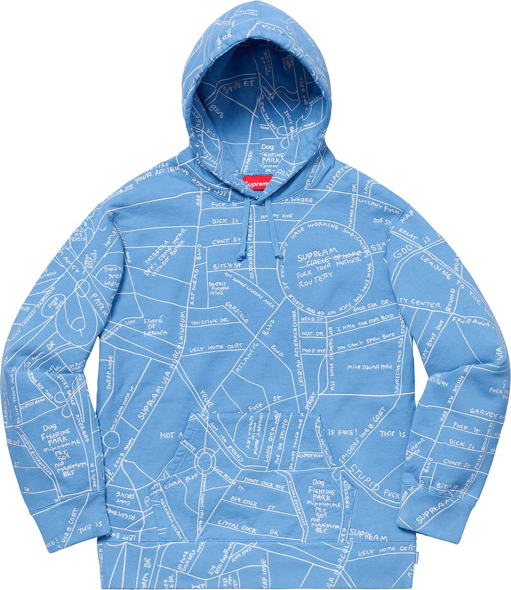 Gonz Embroidered Map Hooded Sweatshirt view 2